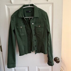 Kut from the Kloth Cilantro Green Jean Jacket